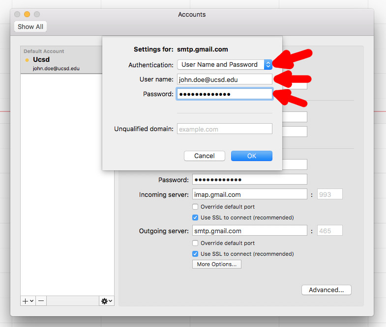Manual gmail imap settings for mac mail